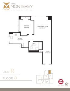 8R 1 Bedroom Floorplan